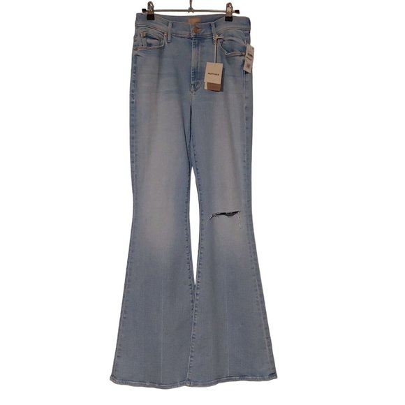Mother The Super Cruiser Wide Leg High Waist Denim Sun Drenched27